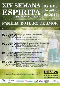 XIV semana espirita nova serrana