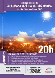 XII semana espirita tres marias
