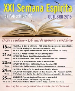 XXI semana espirita patrocinio