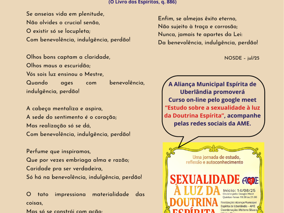 Capa do Jornal Vida Espírita de Julho, agosto e setembro de 2025